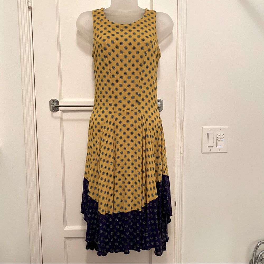 H&M Yellow Summer Dress, Asymmetrical hem